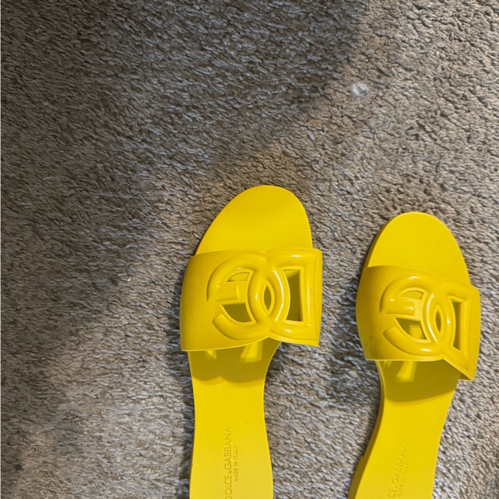 Dolce & Gabbana Bright Yellow Sandals